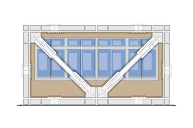 鉄骨造のブレース構造
