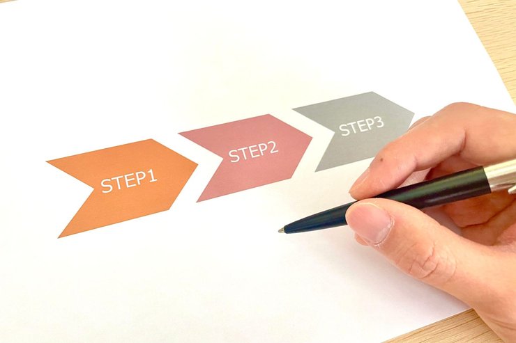 相続放棄の手続きを進める様子